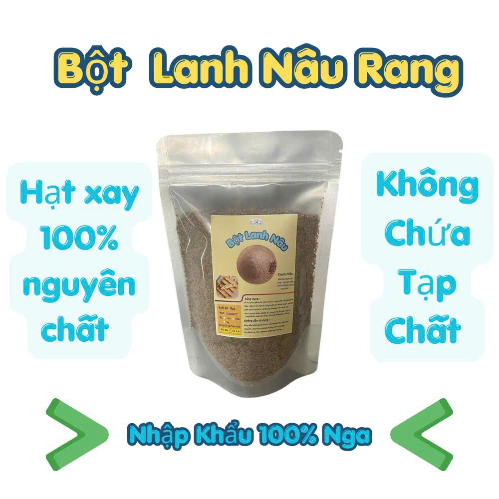 500g Bột hạt  lanh nâu rang chín nhập khẩu Nga cung cấp nhiêu dinh dưỡng cho mỗi bữa ăn