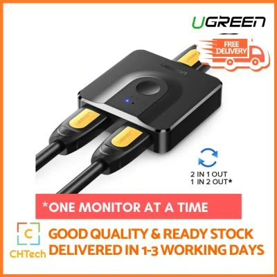 Ugreen HDMI Splitter 4K HDMI Switch Bi-Direction 1x2/2x1 Adapter HDMI Switcher 2 in 1 out for PS4/3 TV Box HDMI Switch