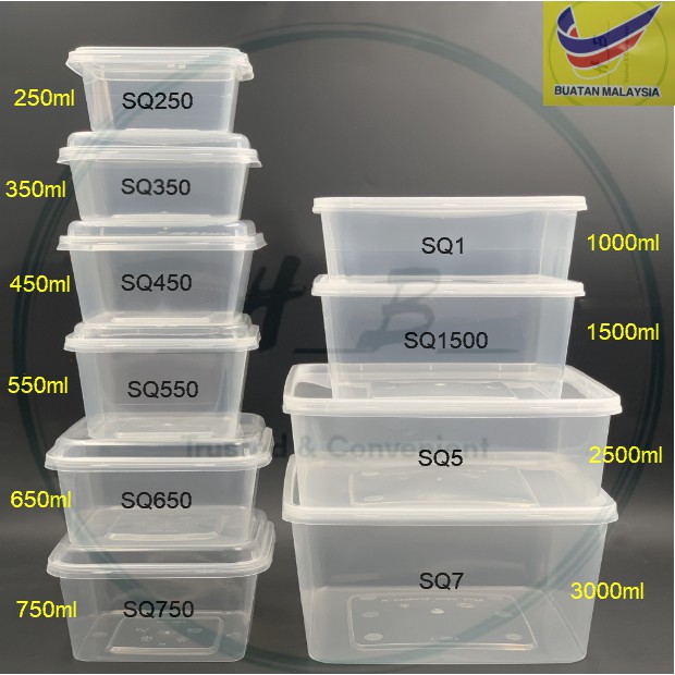 Microware MS SQ1500 Square Container