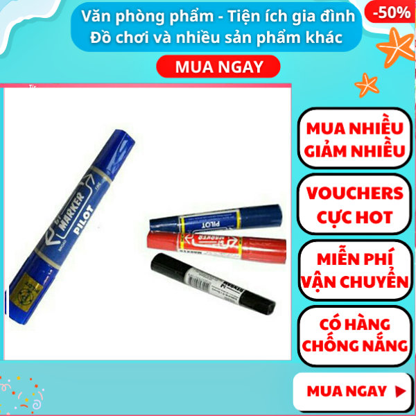 Bộ 10 bút lông không xóa được , Viết lông dầu 2 đầu to nhỏ viết bảng trắng , Combo 10 cây bút lông dầu  , Bút lông xanh/đen/đỏ không xoá được viết bảng học sinh tiện lợi , Nguyễn Thùy Store