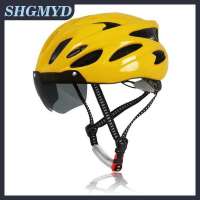 SHGMYD Unisex dành cho người lớn siêu nhẹ xe đạp đi xe đạp Mũ bảo hiểm với kính cho thể thao ngoài trời cưỡi Mũ bảo hiểm