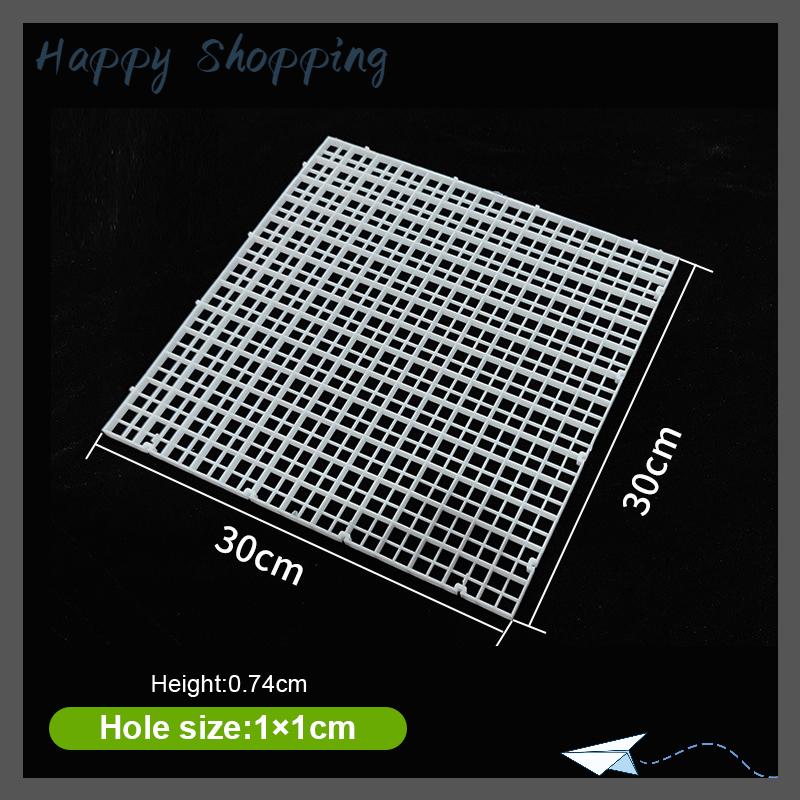 [THS Store] COD Có thể tháo rời spliceable Fish Tank cô lập tấm trên bìa Net dưới bộ lọc khung lưới dưới tấm lọc chia tấm - 3