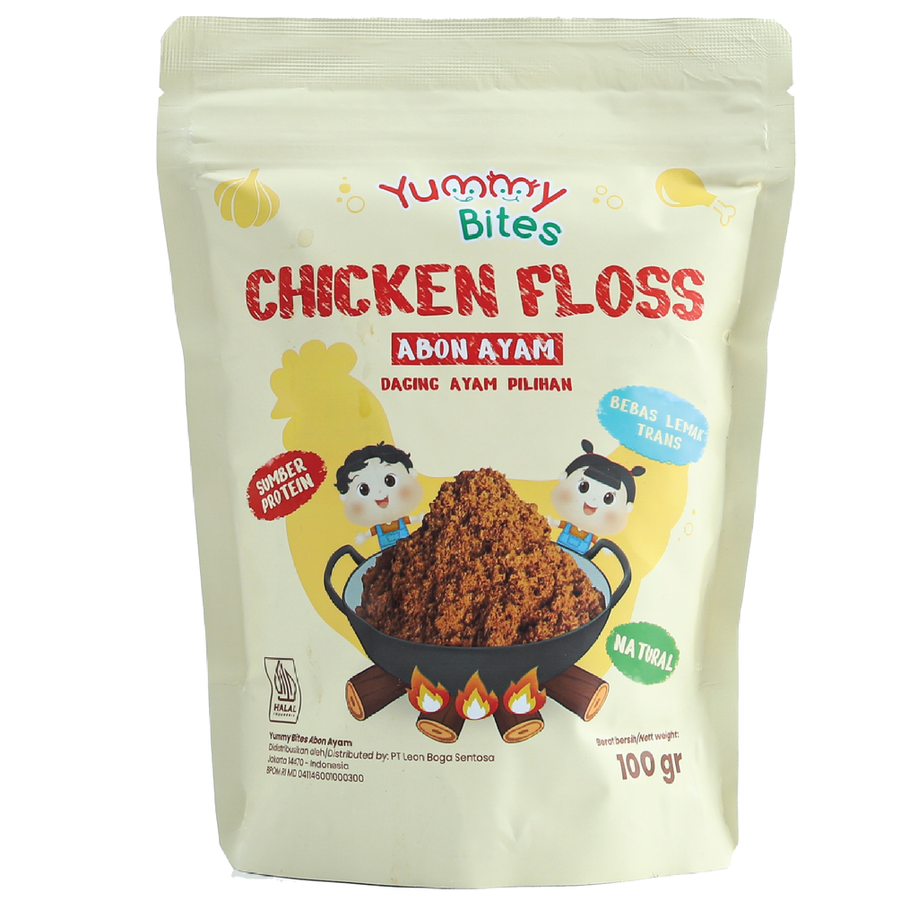 Yummy Bites Abon Mpasi & Anak 100 GR [Abon Ayam Abon Sapi] - BB Booster - NO MSG