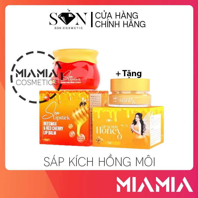 Combo Son Dưỡng Hồng Môi Sáp Ong Son Lipstick Chính Hãng SON Cosmetic