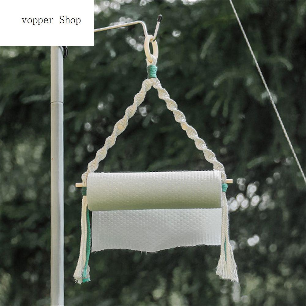 VOPPER Portable Vintage Outdoor Camping Hiking Wall Hanging Tissue Holder