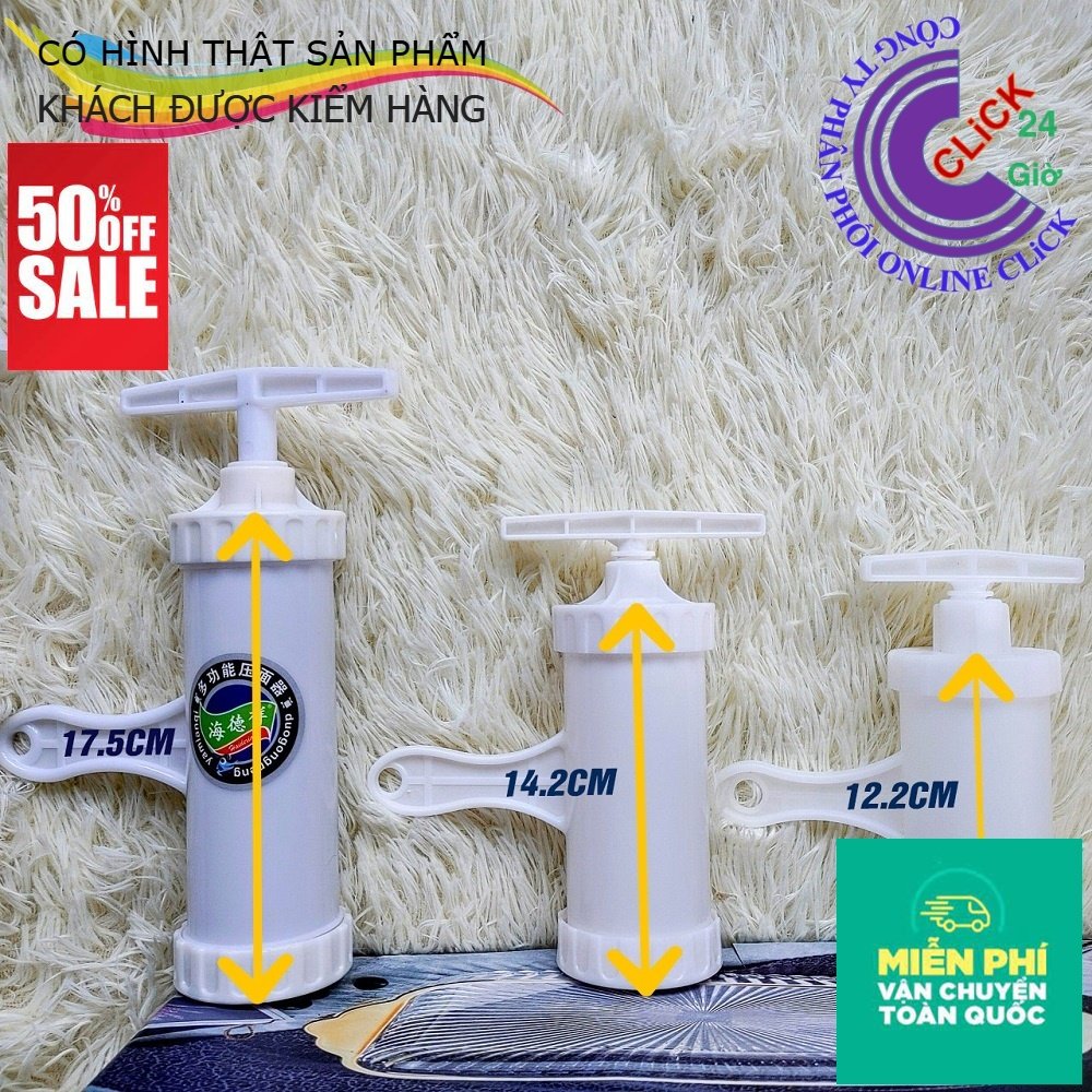 Dụng Cụ Nhồi Xúc Xích, Lạp Xưởng, Dồi Sụn Dạng Xoay Tay Ống dài chứa nhiều thịt nhồi nhanh Hoa Mười Giờ Sân Vườn Đẹp
