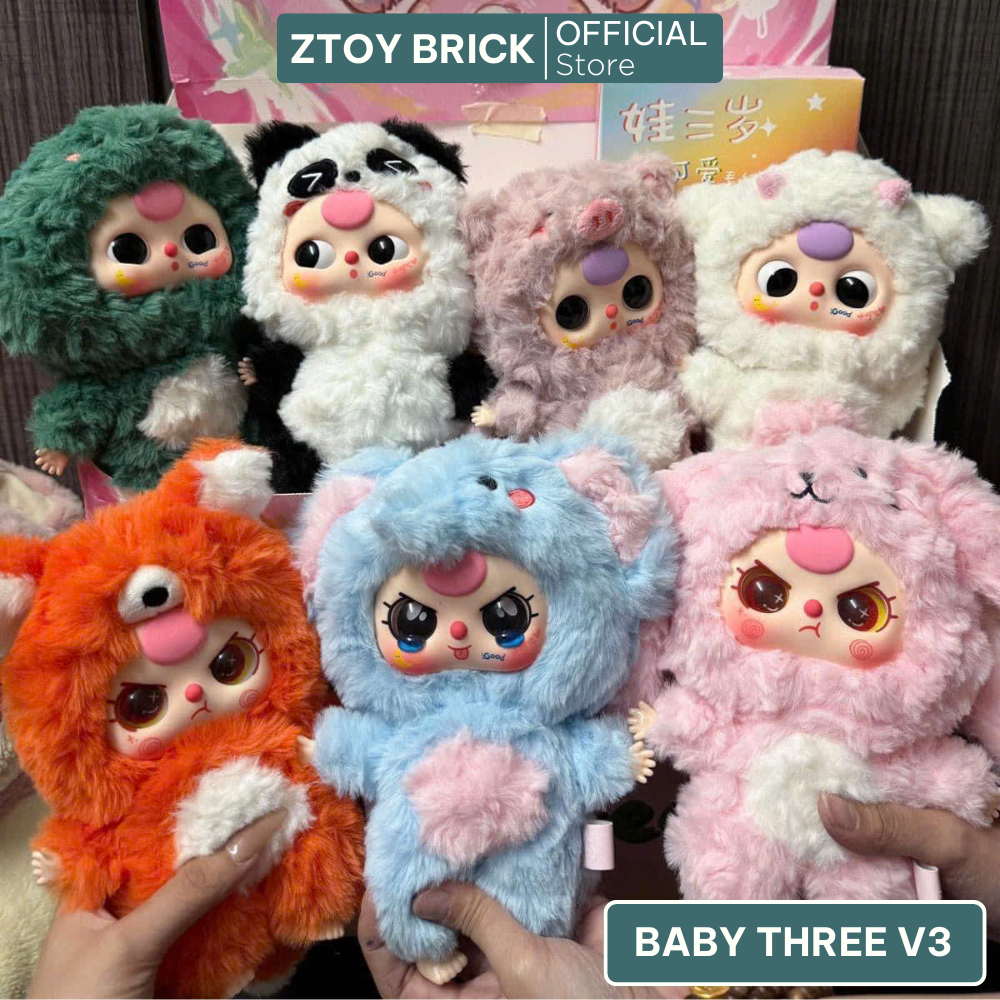 [ TẶNG STICKER ] Baby Three V3 - Blind box - mô hình cute - LÀM QUÀ TẶNG , TRANG TRÍ MÓC KHÓA