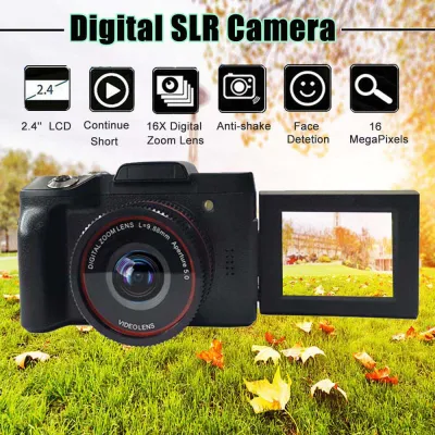 Digital Camera Vlogging Video Camera SLR Camera 2.4 Inch 16x Zoom 1080P HD