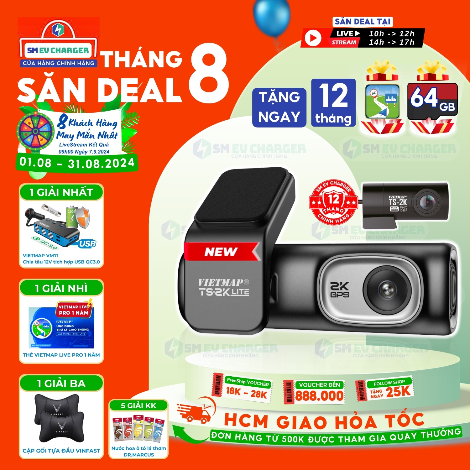 Vietmap ts-2k lite camera hành trình ô tô tặng vietmap live smev chính hãng