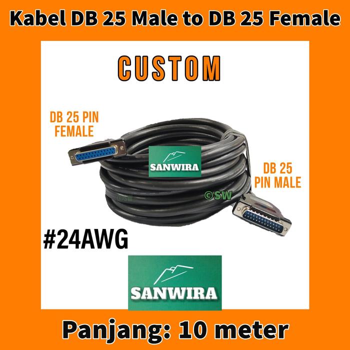 PROMO KABEL DB 25 MALE TO DB 25 FEMALE 10 METER - Sanjaya02 Giá 1,308,000 Đồng*Miễn phí vận chuyển