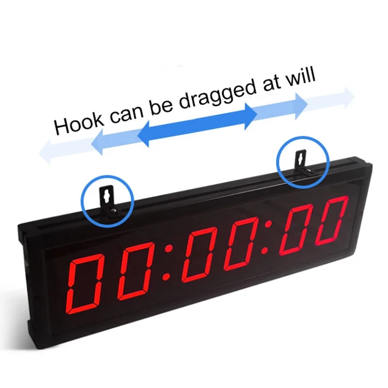 Digital Wall Alarm Clock With Remote Control, 4 Inch, 6 Digit Hh: Mm: Ss, 2023 Hot Sale
