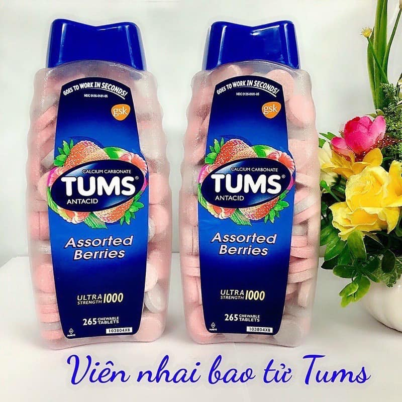 1 HỦ KẸO NGẬM TUMS 1000MG MỸ 1265V, KẸO NHAI TIÊU HÓA, DẠ DÀY MỸ - SẢN PHẨM CHẤT CỰC CHUẨN, ĐƯỢC YÊU THÍCH SĂN ĐÓN TRÊN THỊ TRƯỜNG HIỆN NAY, HÀNG DÙNG SIÊU THÍCH MỜI KHÁCH YÊU TRẢI NGHIỆM
