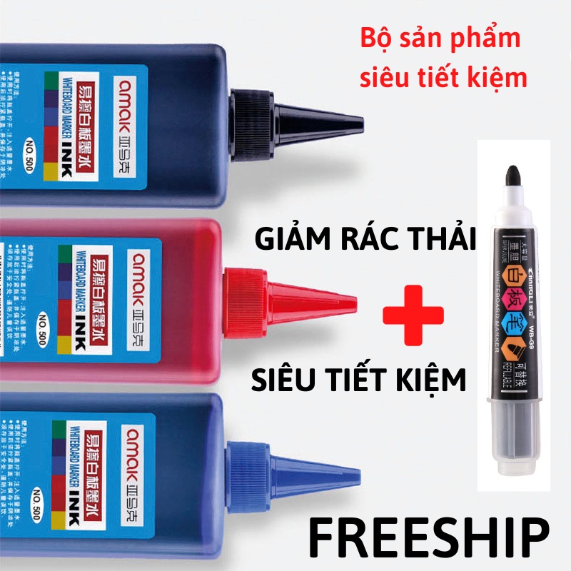 Combo 1 Bút Lông Bảng + 1 Mực Bút Siêu Tiết Kiệm VTL SHOP