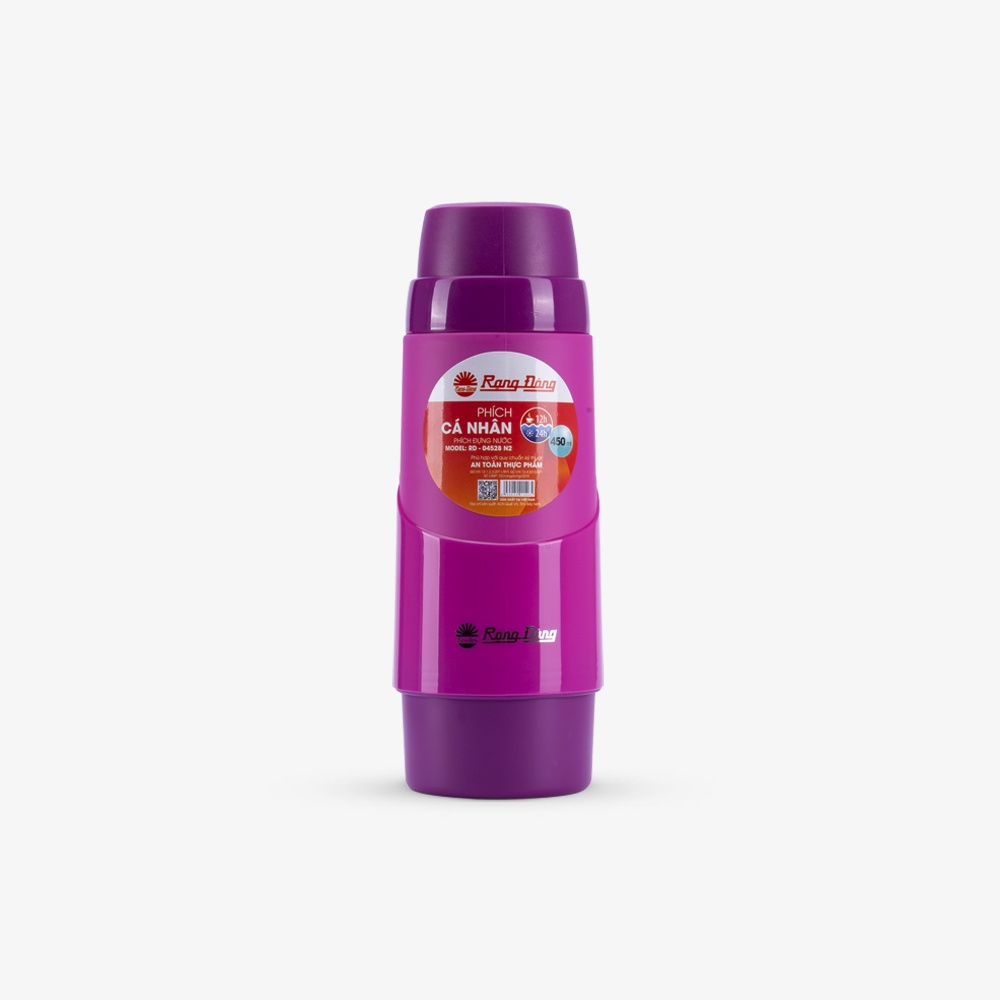Phích giữ nhiệt cầm tay nhỏ gọn dung tích 0.45l rạng đông - model: rd 04528 n2