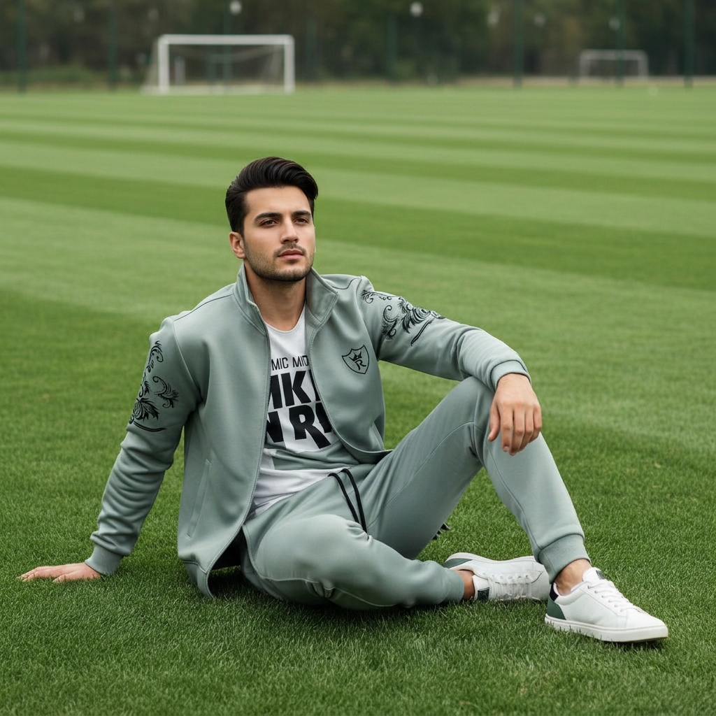 Richman Men's Tracksuit Set Full Zip Long Sleeve Jogging and Gym Wear