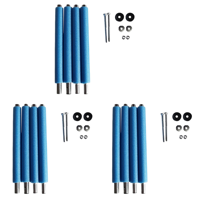 【Latest model】3X Trampoline Poles Replacement,with Trampoline Poles Anti-Collision Protector,with Screws Enclosure Straight Tube 1.96m ราคา 2,422 บาท*ส่งฟรี
