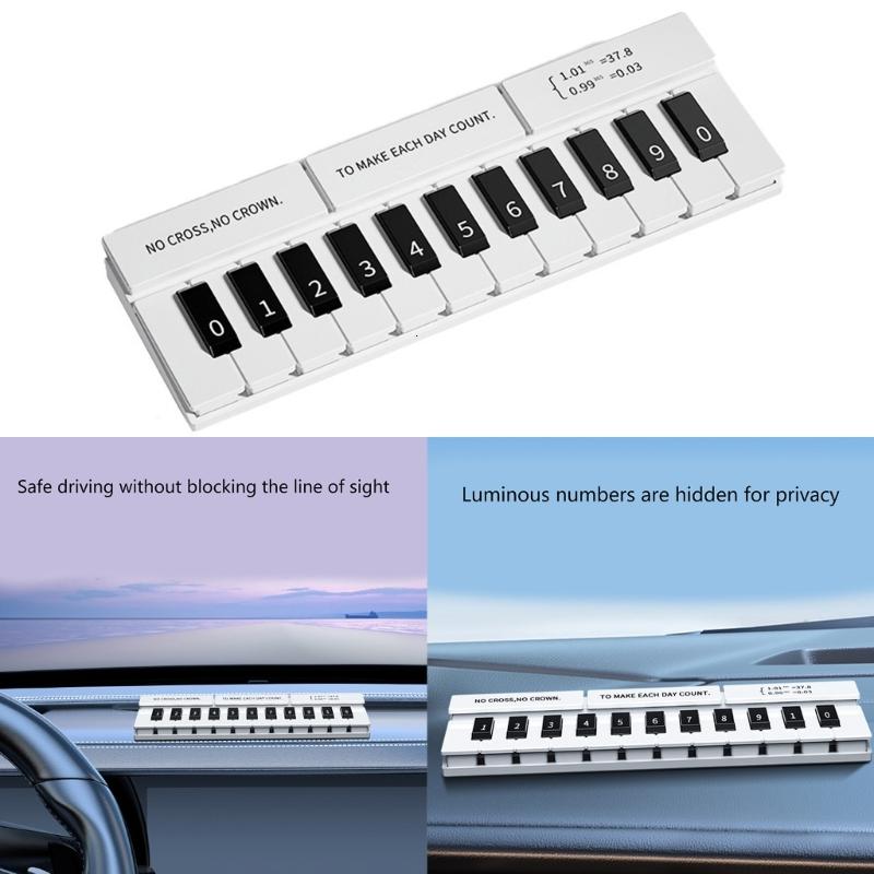 Biển số đậu xe tạm thời Kiểu phím đàn piano sáng tạo để hiển thị liên lạc nhanh trong các tình huống đỗ xe khác nhau