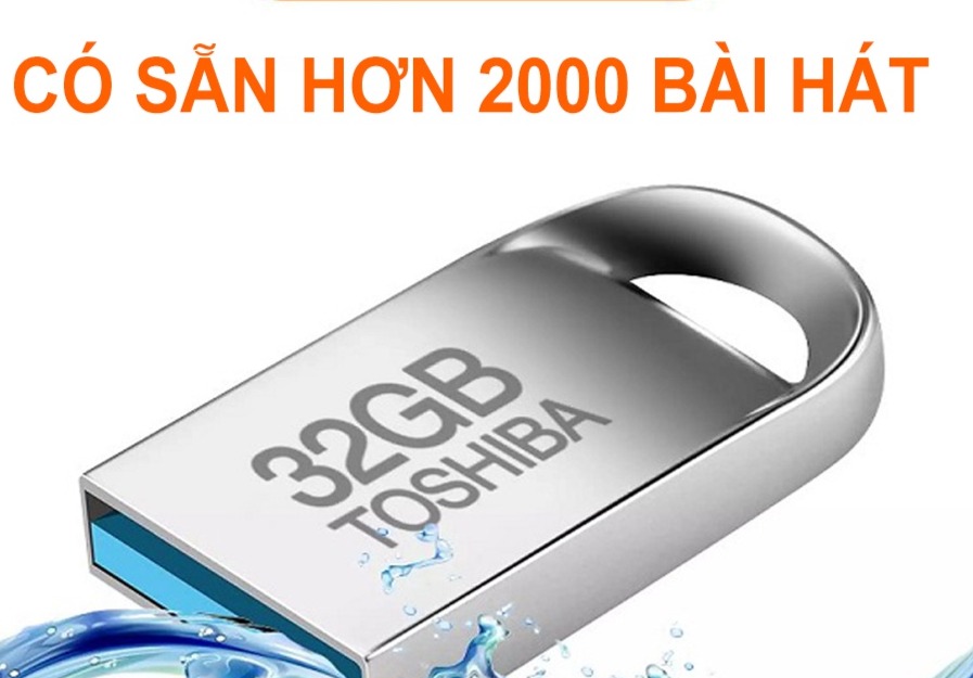 USB nhac oto 32GB gồm 2500 bài hát các thể loại nhạc Trữ tình, nhạc trẻ, nhac Bolero, nhạc Remix, N