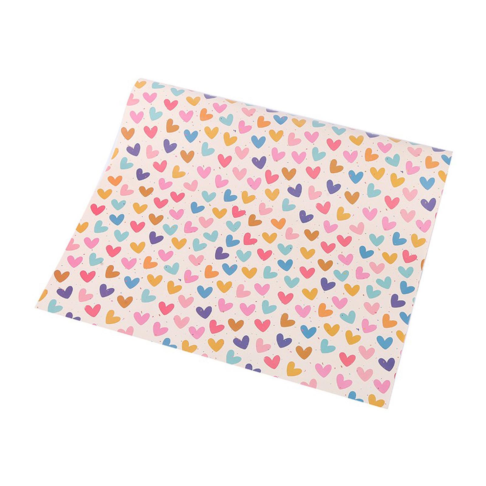 CGS Printed Wrapping Paper (5pcs) - Rainbow Hearts