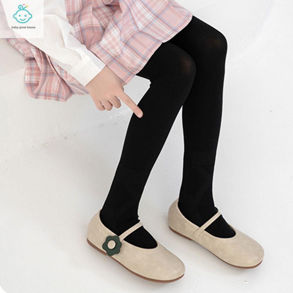 SFFGF Thoáng khí Đàn hồi Mềm Chống bong gân Thoải mái Màu trơn Mùa hè Quần legging trẻ em Quần bó múa ba lê Quần tất trẻ em bé gái Tất phong cách Hàn Quốc