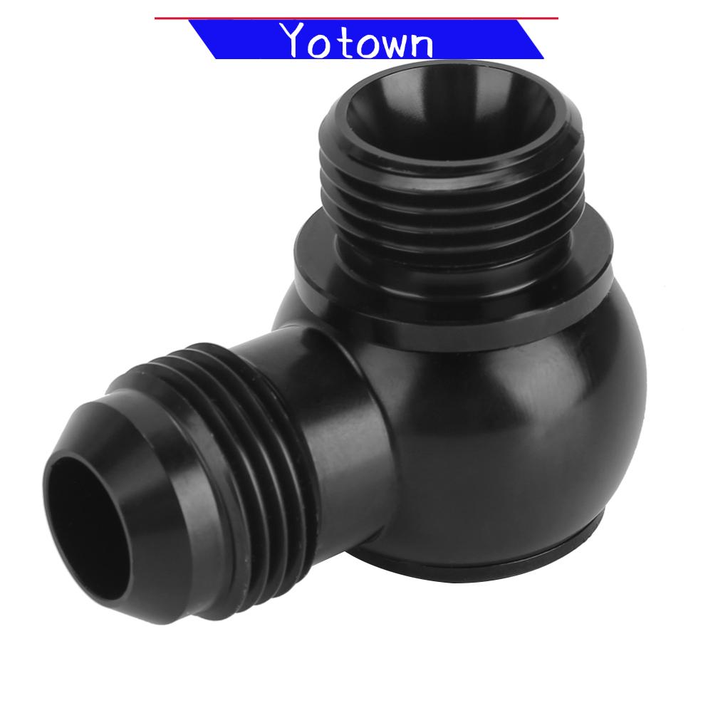 Yotown 10AN đến ORB-10 Lắp nhôm 10AN AN-10 Bộ chuyển đổi xe hơi sang ORB-10 7/8in UNF Vít/Dây buộc Dễ dàng định vị Tuổi thọ dài Màu đen