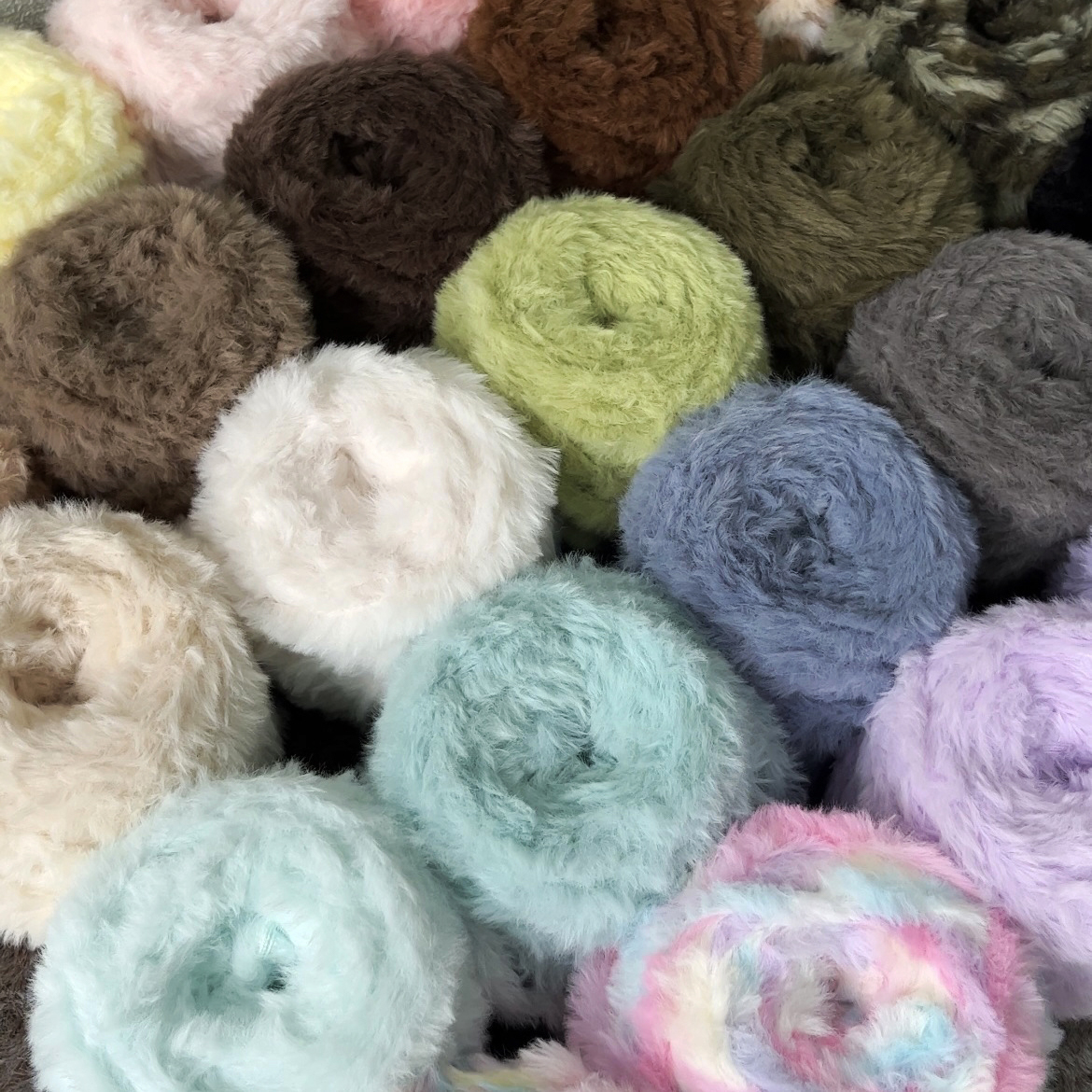  Len lông thỏ siêu mềm mịn móc thú bông  cuộn 100gr  - Phụ kiện đan móc 