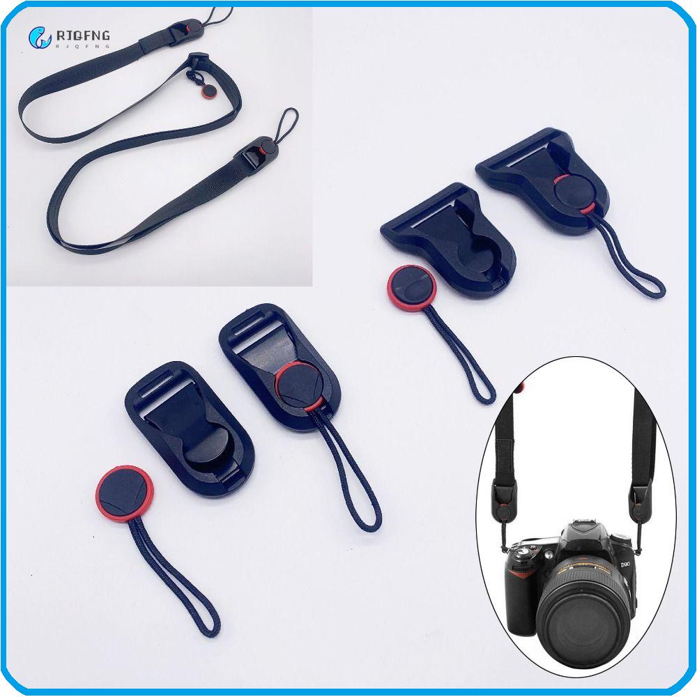 RJQFNG 8 kiểu Khóa dây đeo máy ảnh Đen Đầu nối bộ chuyển đổi kẹp Chất lượng cao Tháo nhanh Dụng Cụ Ngoài trời