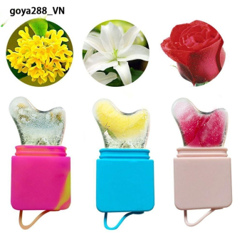 goya288 Con lăn mặt đá silicon POOU, Khuôn làm đá trị liệu lạnh Gua Sha, bọng mắt dị ứng có thể tái sử dụng Thu nhỏ lỗ chân lông Nâng đường viền làm mát mặt đường viền Quả cầu cơ thể