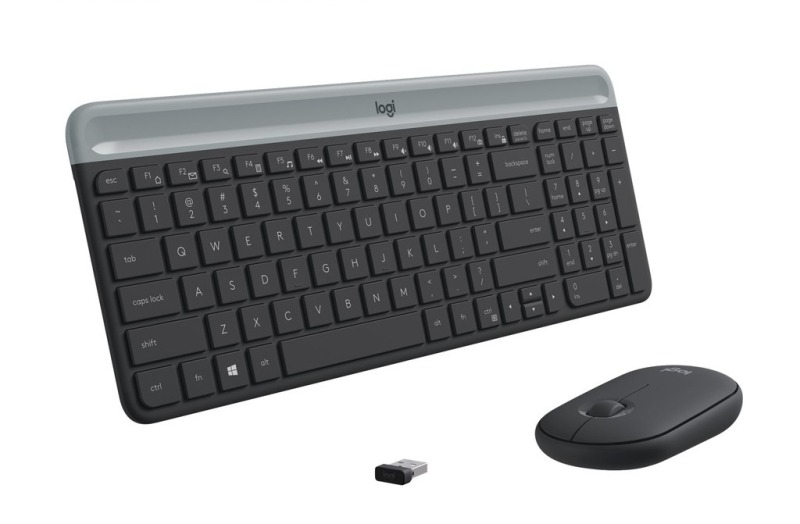 Logitech MK470 Slim Wireless Keyboard and Mouse Combo (Graphite/White) /Gadgets & IT Singapore
