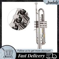 Jonlaki Standard Bb Trumpet Brass Material Nickle Plated Wind Instrument with Mouthpiece Carry Bag Gloves Cleaning Cloth