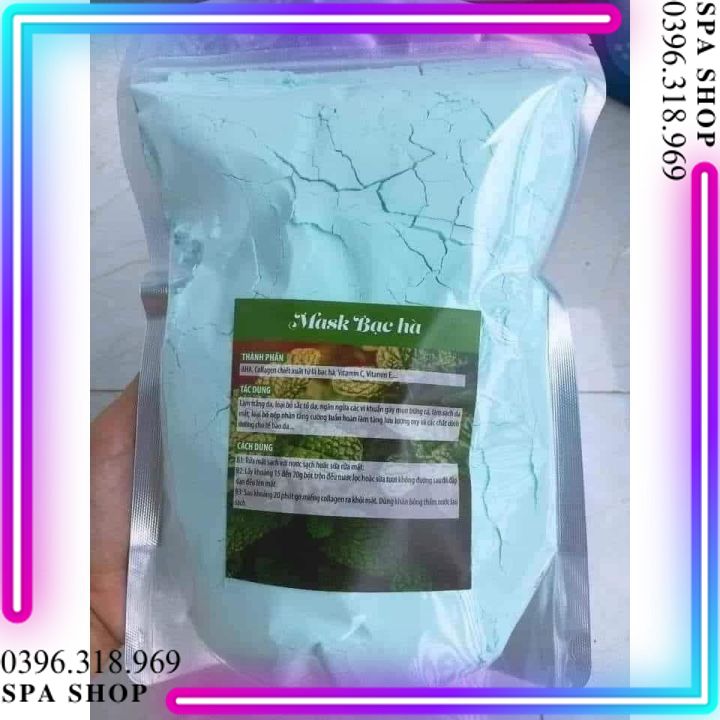 Nạ bạc hà collagen, mặt nạ bạc hà- 800g