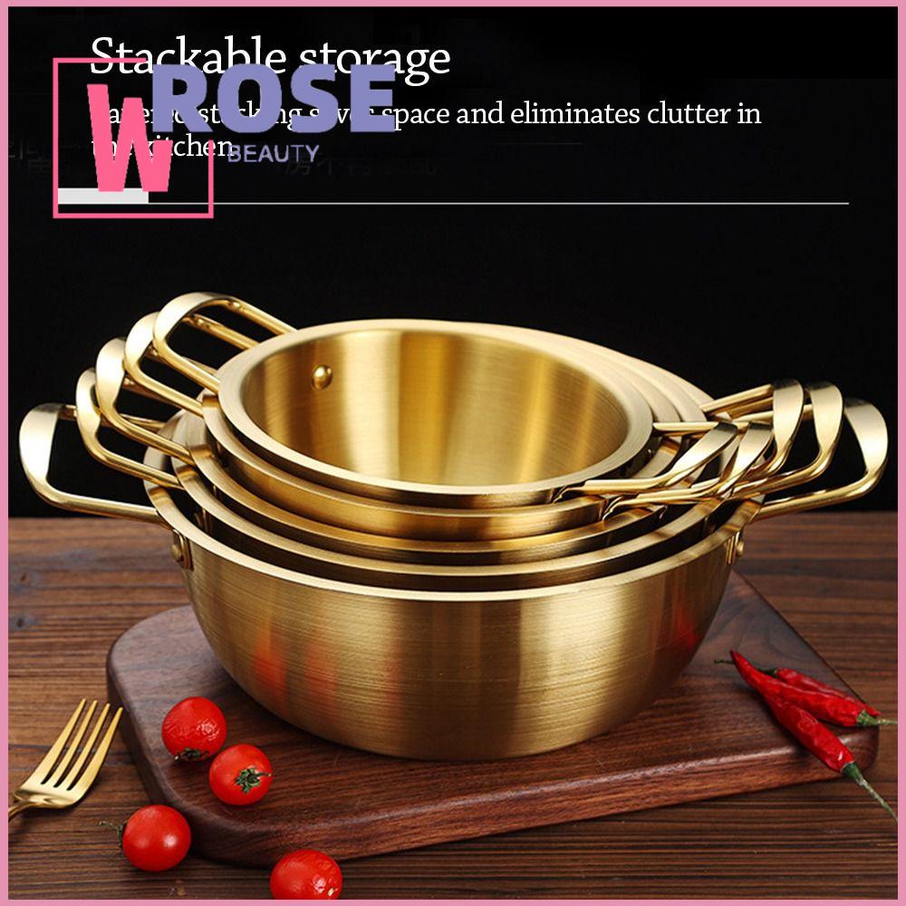 NAILS 97 STORE mini Nồi mì ramen có nắp Thép không gỉ Lẩu  Đa chức năng Nồi súp Dụng cụ nấu ăn cắm trại