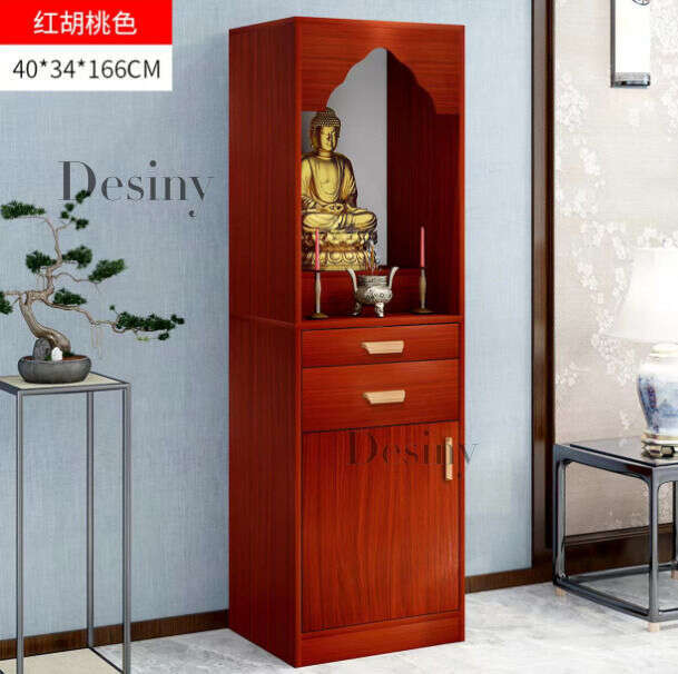 Buddha Table Buddha Altar Standing Cabinet Household Shrine Cabinet God Of Wealth Guan Gong Guanyin Earth God Indoor Worship Cabinet DESINY