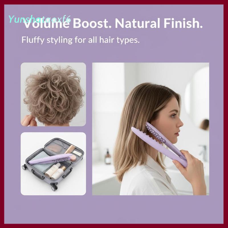 yunshataoxf Máy ép tóc gốm tạo độ phồng chuyên nghiệp, giúp tóc dày hơn, giữ nếp bồng bềnh lâu hơn; dụng cụ duỗi và uốn xoăn tóc.