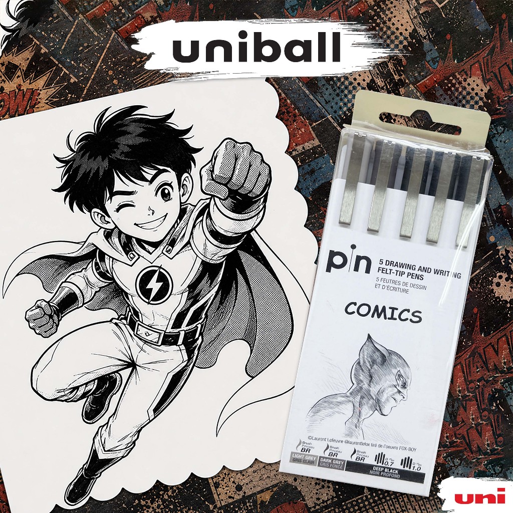 NEW! UNI PIN SET | Waterproof Fineliner – Ideal for Artists Architects Designers & Calligraphy