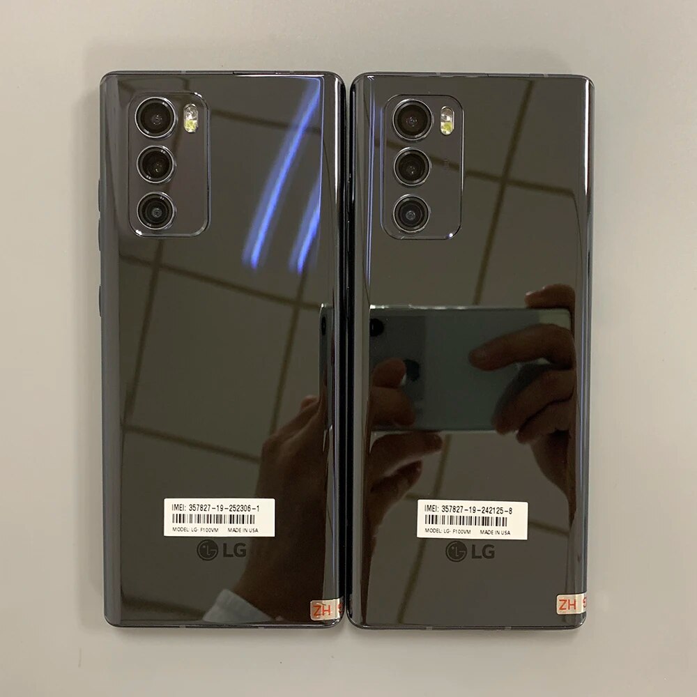 PIVBE LG WING LMF100N LMF100VM 5G โทรศัพท์มือถือ หน้าจอ OLED 6.8 นิ้ว RAM 8GB ROM 128GB/256GB 64MP 32MP NFC โทรศัพท์มือถือ Android QIVBO