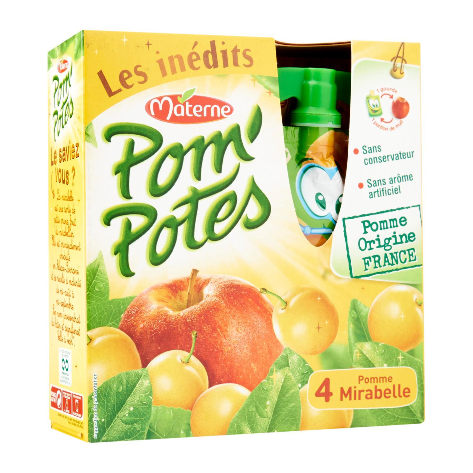 Materne Pompotes - Plum Apple Compote In Gourd By Redmart