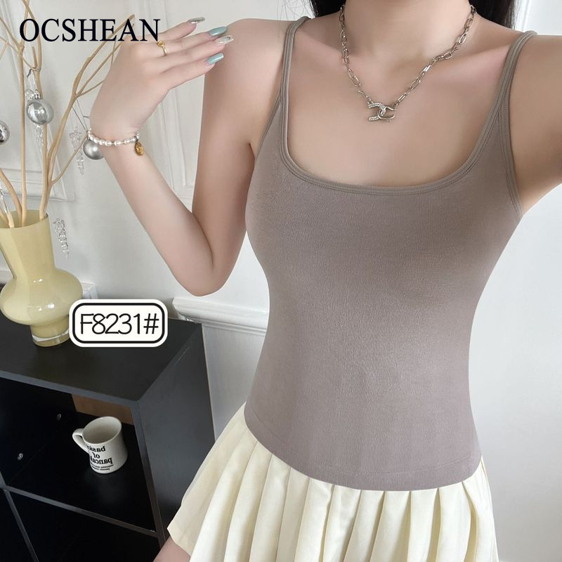OCSHEAN เสื้อกล้ามหลังสวยไร้รอยต่อ Modal เกาะอกรวบรวมฤดูใบไม้ร่วงและฤดูหนาวใส่ข้างนอกสายเดี่ยวใส่ด้านในชุดชั้นในสำหรับเด็กผู้หญิง ราคา 151 บาท*ส่งฟรี