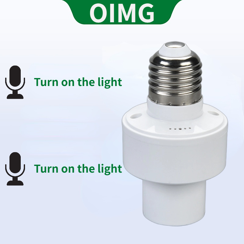 OIMG English Version Smart Voice Switch Light Head 220V E27 Voice Control Light Switch Light Head ราคา 140 บาท*ส่งฟรี