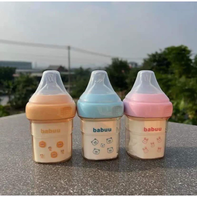Bình sữa Vuông Babuu PSSU 2 size 150 & 240ml cho bé Bebi123
