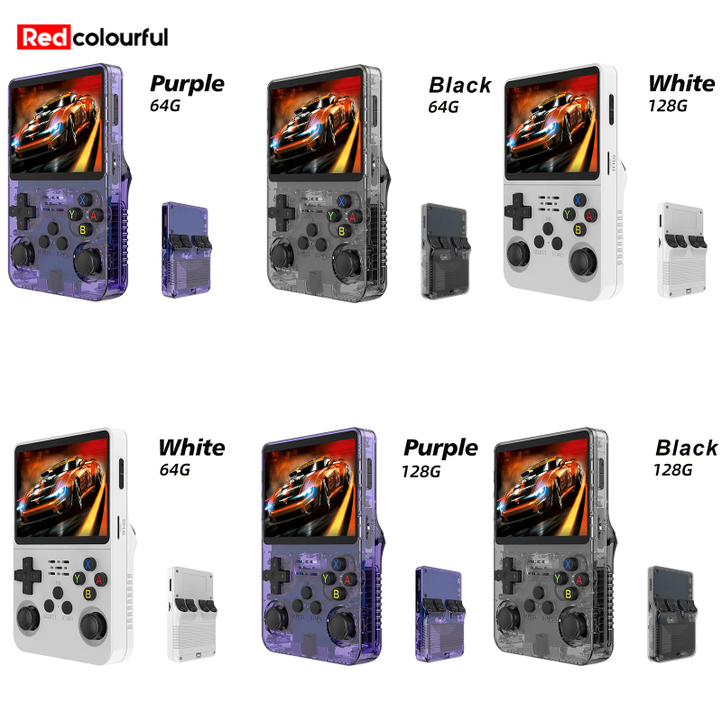 Redcolourful R36S Retro Handheld Game Console 3.5-Inch IPS Screen 3500mAh Rechargeable Battery Video Games System Gaming Emulator Mini Video Games Player Compatible For Linux System ราคา 2,992 บาท*ส่งฟรี