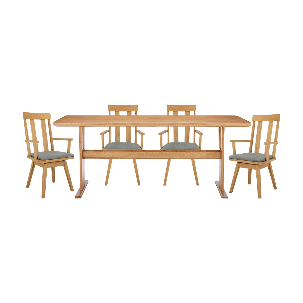 INDEX LIVING MALL ชุดโต๊ะอาหาร 4 ที่นั่ง รุ่นวาซาบิ ขนาด 180 ซม. - สีธรรมชาติ ราคา 20,130 บาท*ส่งฟรี