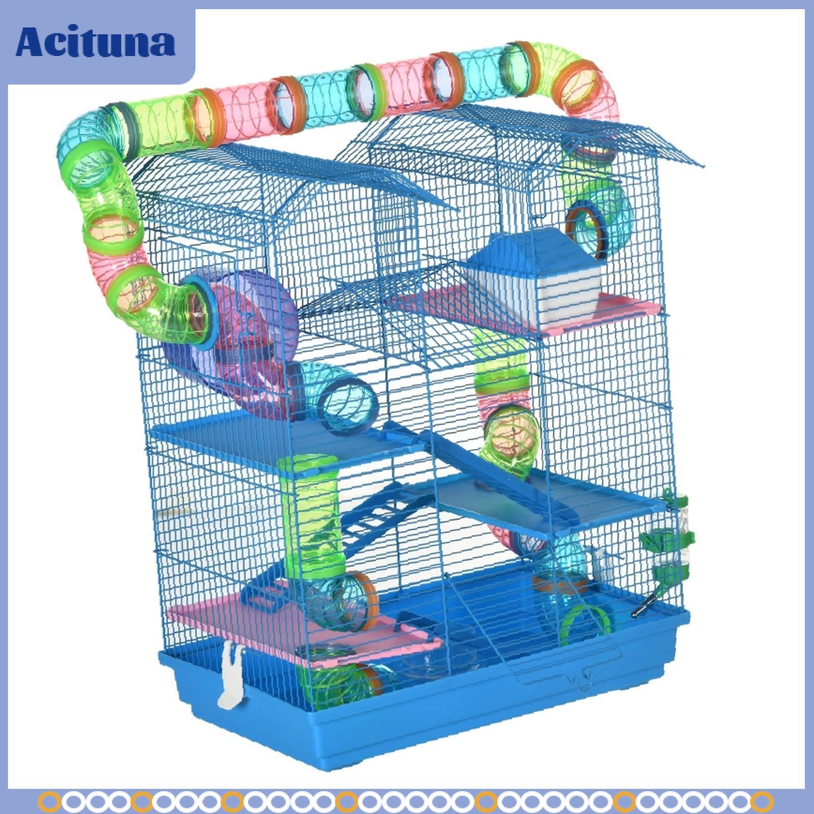 Multi- Hamster Habitat with Accessories Including Exercise Wheels, Food ราคา 9,913 บาท*ส่งฟรี