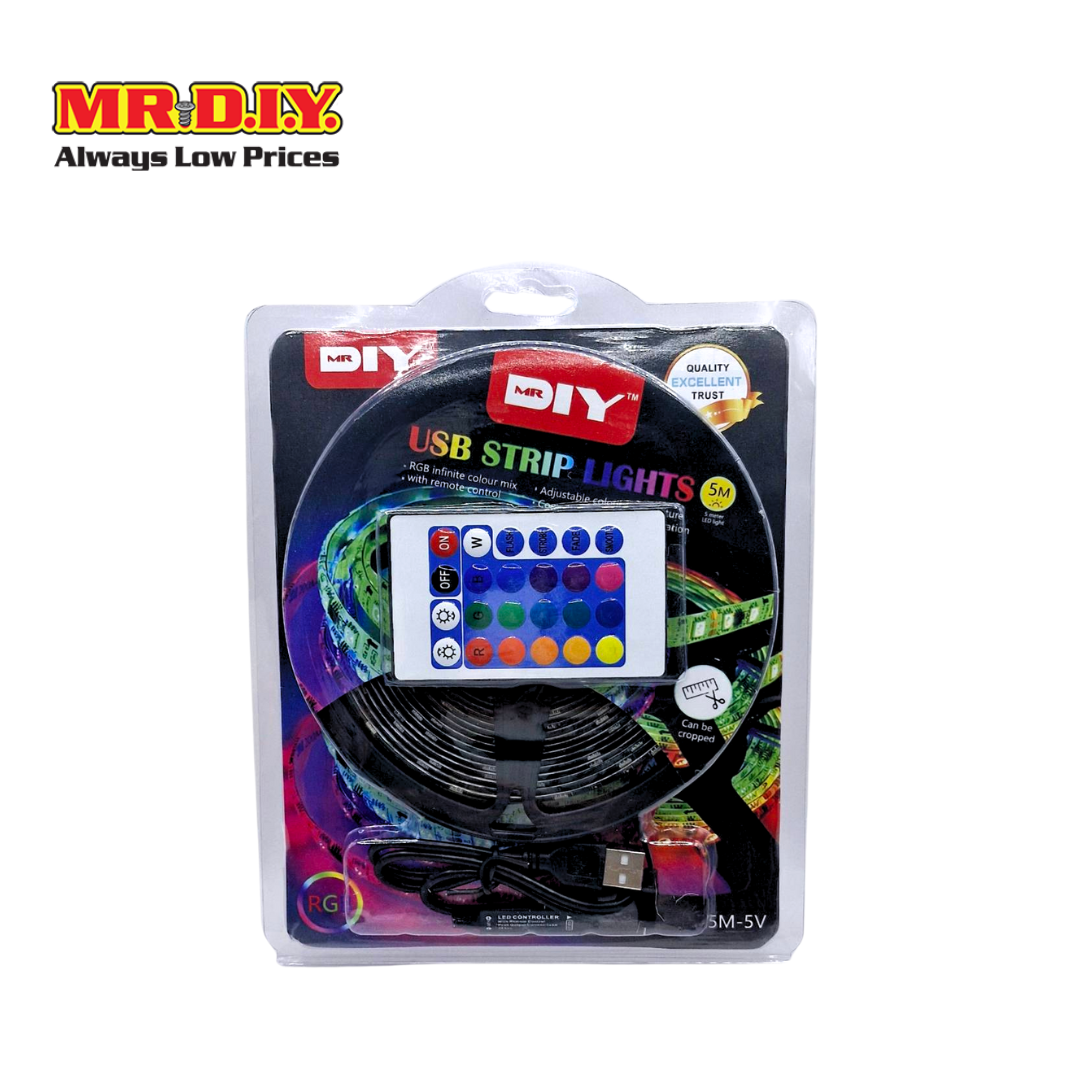 มิสเตอร์.ดี.ไอ.วาย USB Colour String Light ไฟริบบิ้นตกแต่งห้องเปลี่ยนสีได้ ยาว 5 เมตร ราคา 202 บาท*ส่งฟรี