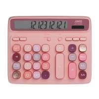 JUNNO เครื่องคิดเลข 12 หลัก รุ่น JN-2135 สีชมพู