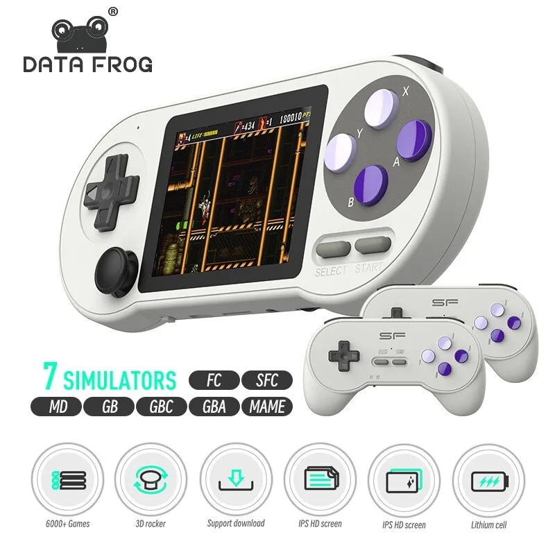 GAMINJA X7 Handheld Game Console 4.3inch TFT HD Screen Portable