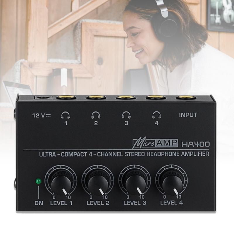 Bộ khuếch đại tai nghe 4channel với kiểm soát âm thanh độc lập và Máy trộn tiếng ồn thấp