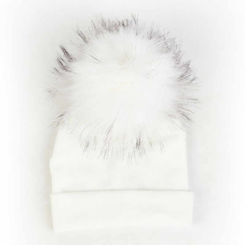 Nbhgy geebro mùa đông warme chế độ niedlichen bé mädchen jungen Samt Beanie hüte Ins solide Weichen diken flanell Babys Kinder giả pelz Pom Pom Túp lều mkjiu