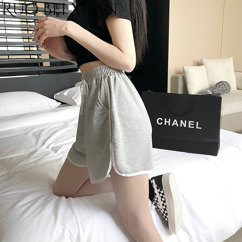 Ruo Bei Xuan Summer Korean Style High-Waist Sports Shorts for Women, Casual and Versatile ราคา 154 บาท*ส่งฟรี