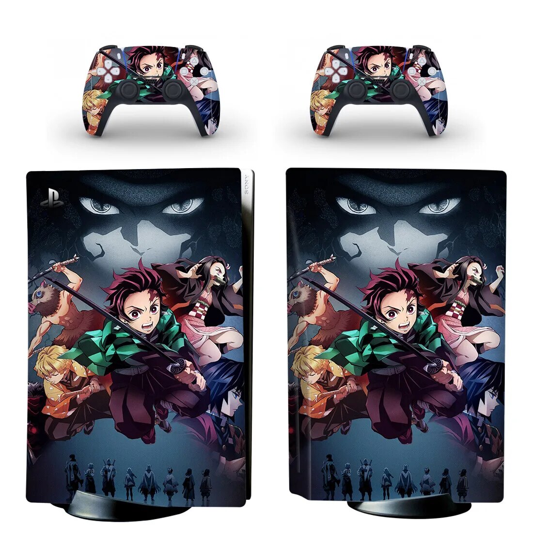 【High Cost-Performance】 Ghost Game Ps5 Disc Edition Skin Sticker For 5 Console And Controllers Ps5 Skin Sticker Decal Cover